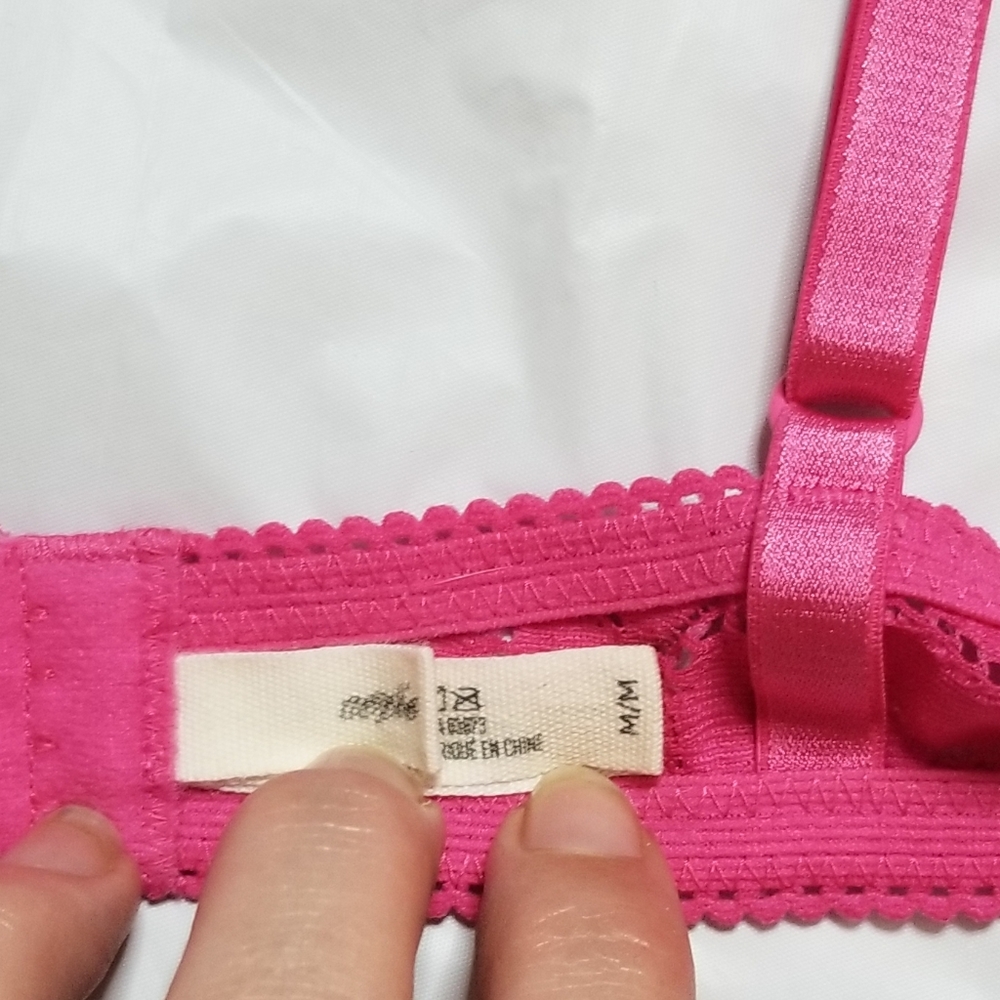 Aerie Pink Lace Bralette - Picture 3 of 6